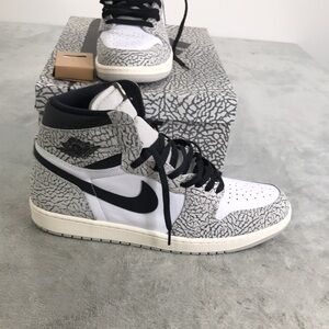 Nike Jordan 1 Retro High OG White Cement Men's 15 New in box